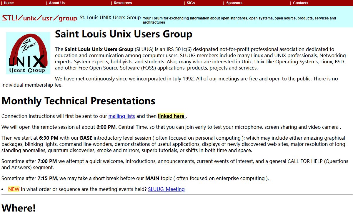 St. Louis UNIX Users Group