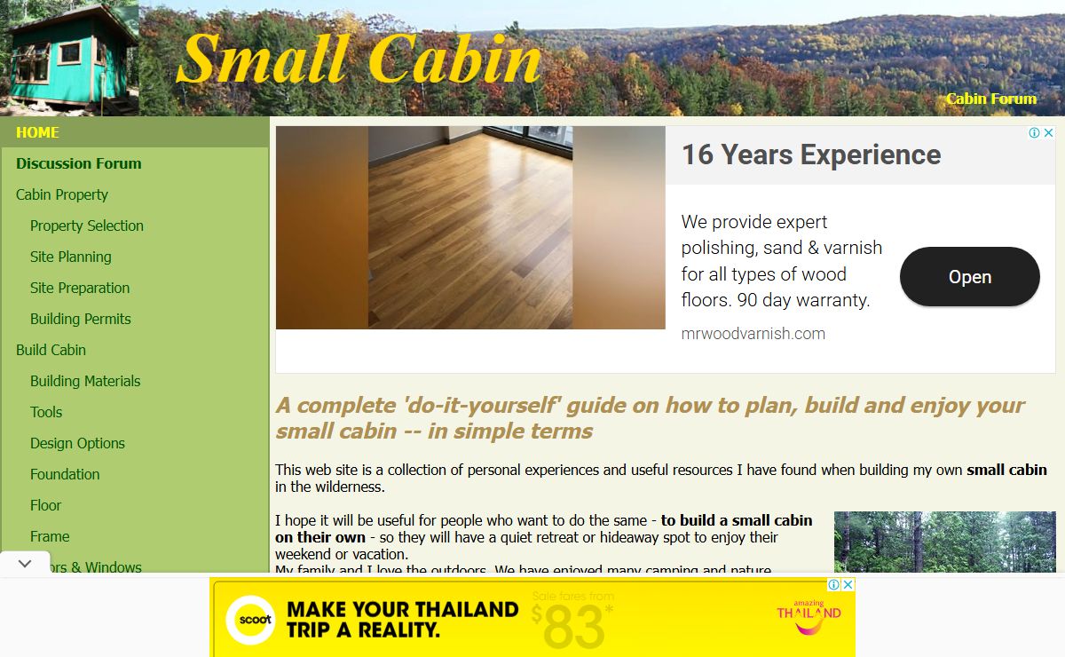 Small Cabin - Plan, Build and Enjoy your Small Cabin