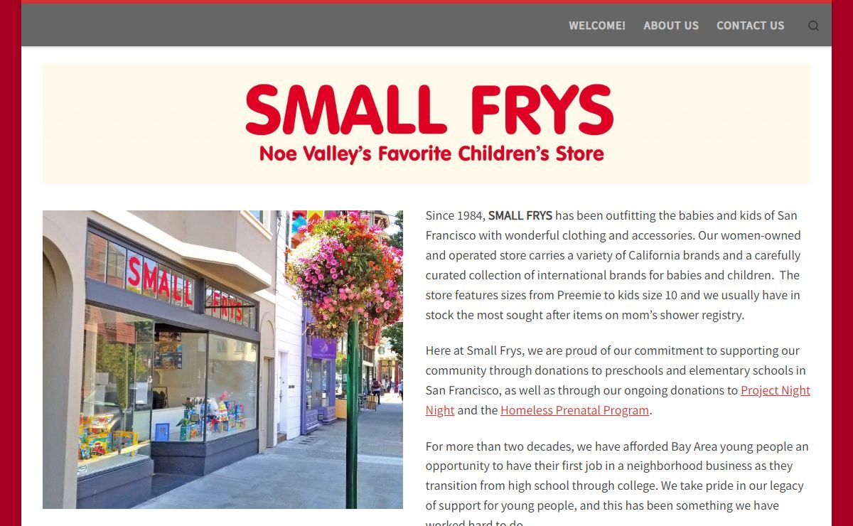 Welcome! - Small Frys Children's Store