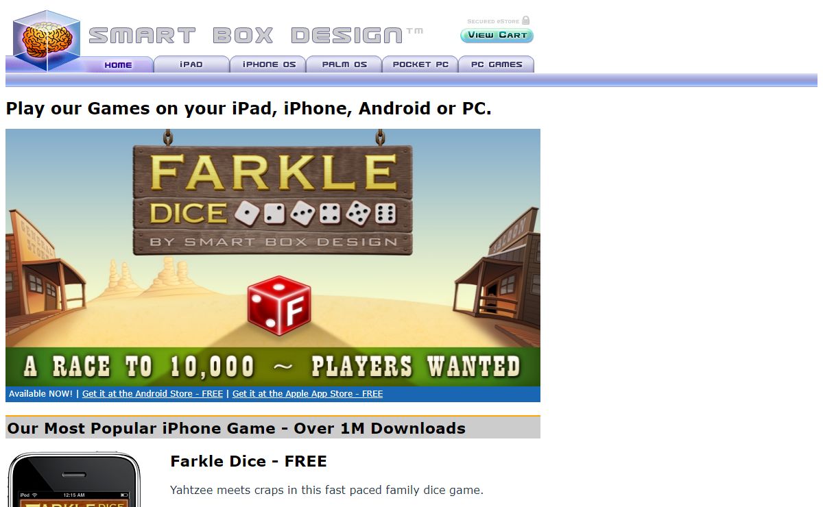 Fantastic iPad, iPhone, iPod Touch, Palm and Windows Mobile Games by Smart Box Design