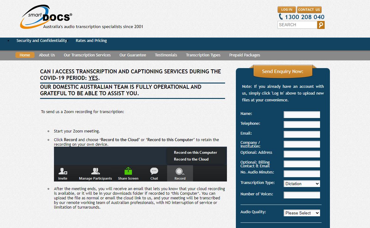 Audio & Digital Transcription and Typing Services | SmartDocs