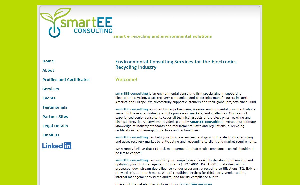 smartEE consulting – smart e-recycling and environmental solutions – Austin, Texas