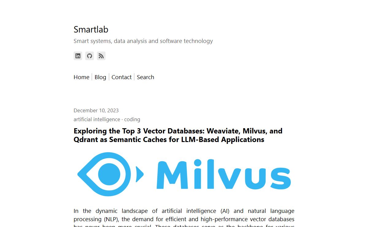 Smartlab – Smart systems, data analysis and software technology