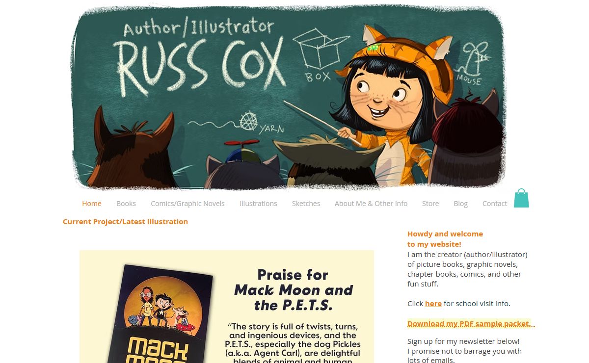 Russ Cox | Author and Illustrator | Smiling Otis Studio | Pittsfield