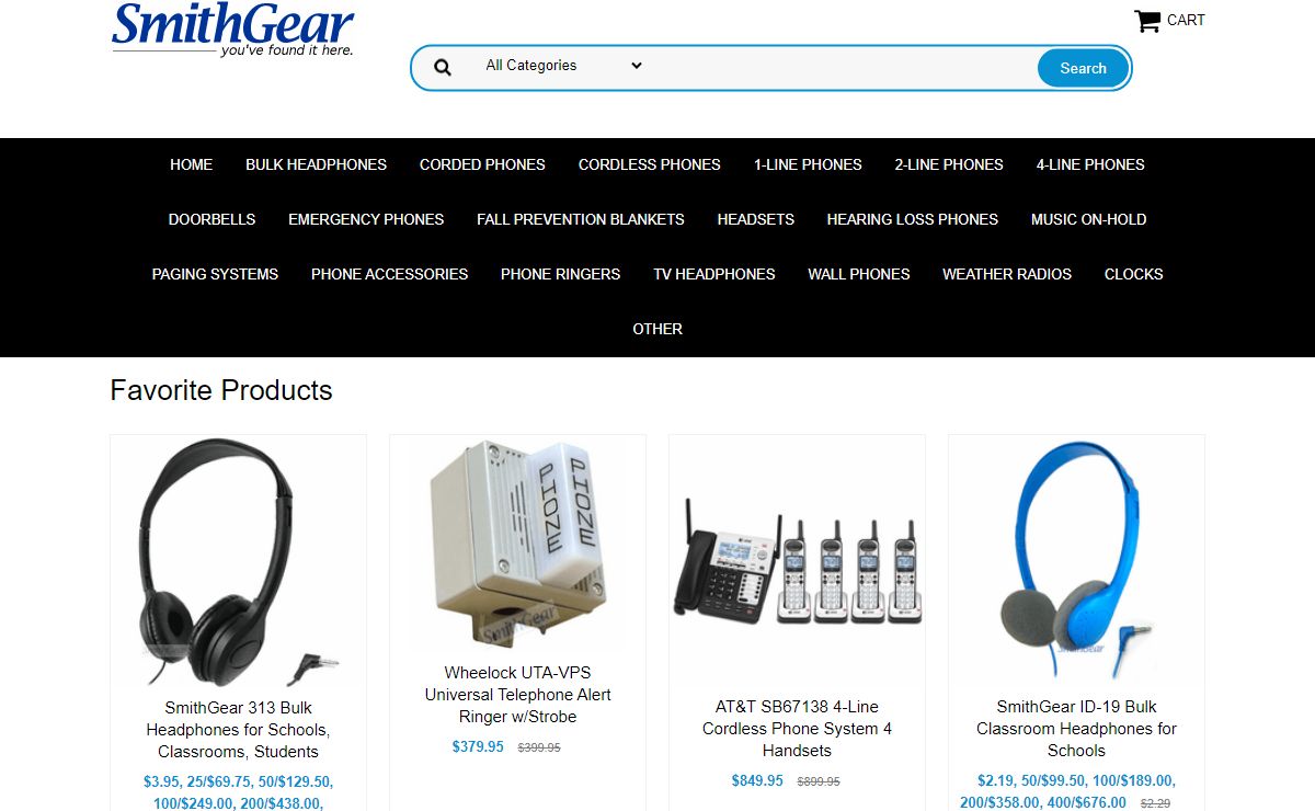 SmithGear - Bulk Headphones for Schools, Telephone and More