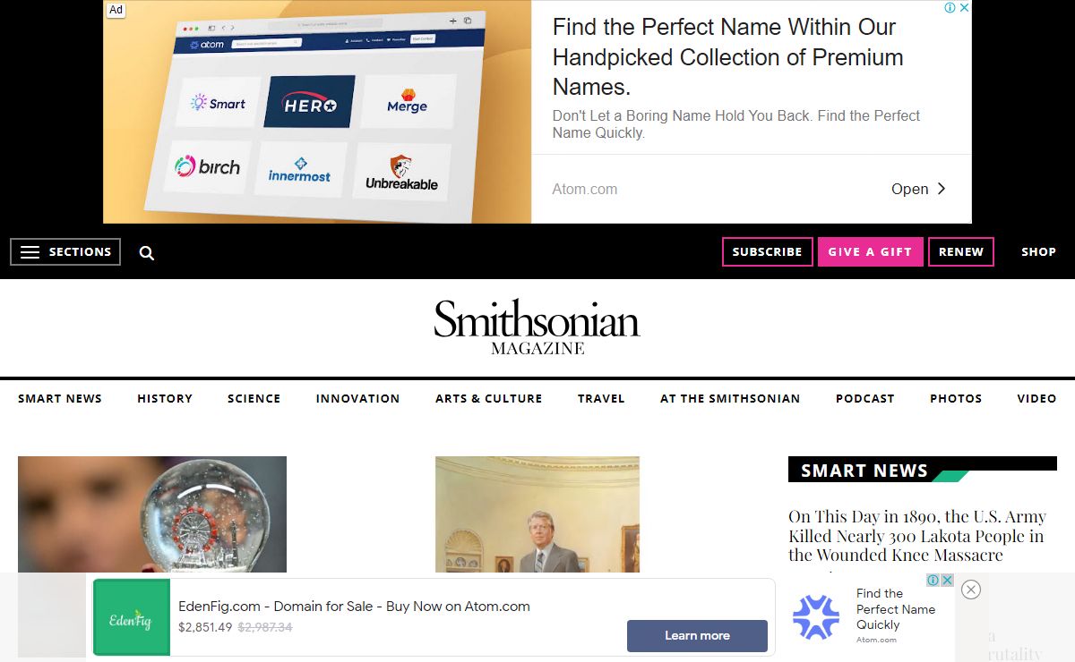 Smithsonian Magazine: Explore History, Science, Arts & Culture