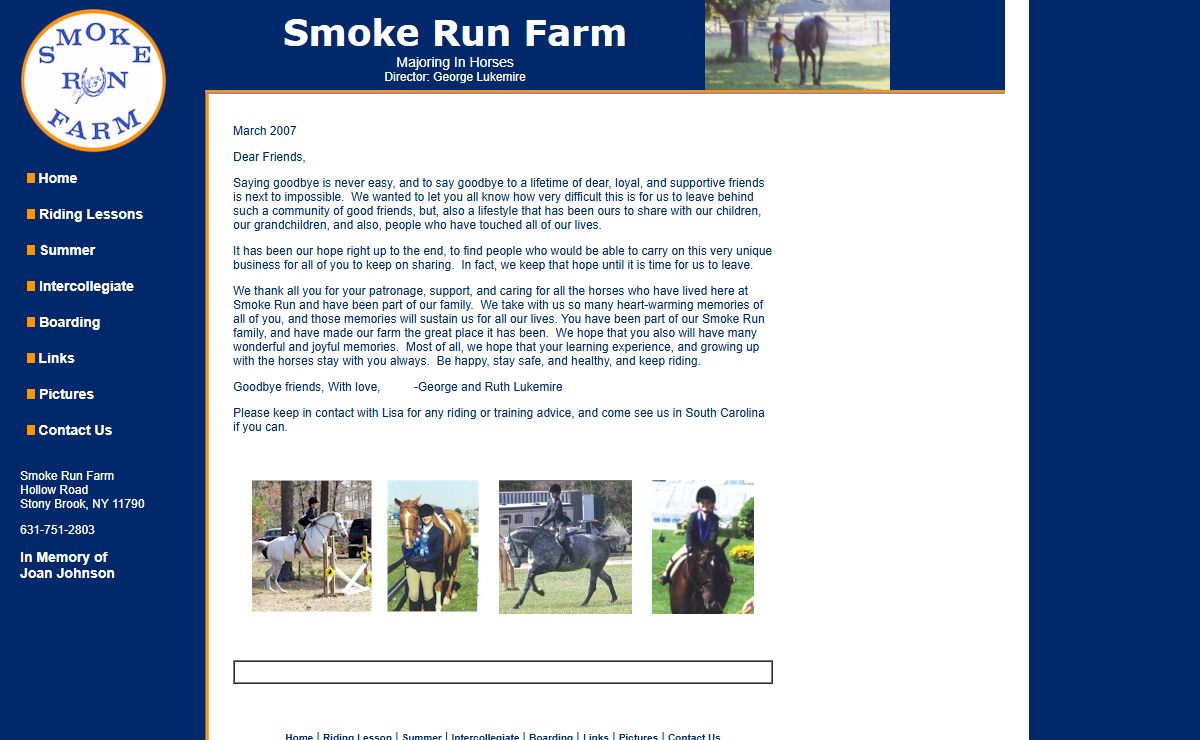Smoke Run Farm, Equestrian Facility in Stony Brook, NY