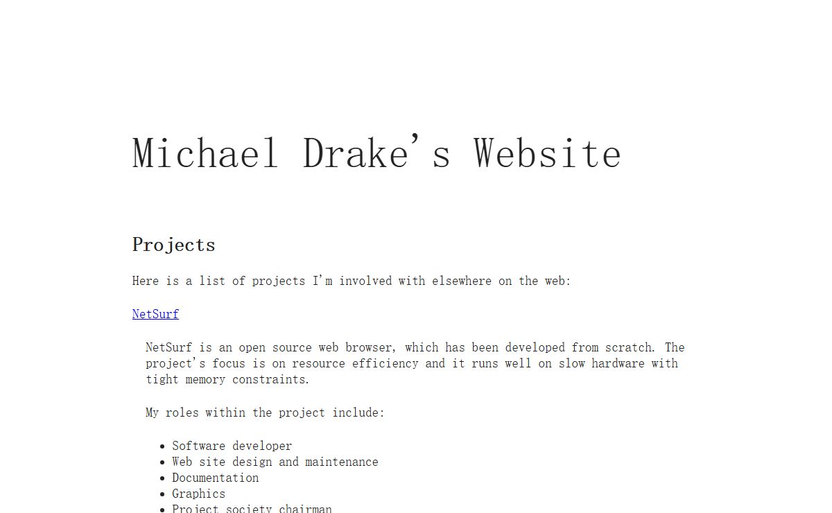 Michael Drake's Website