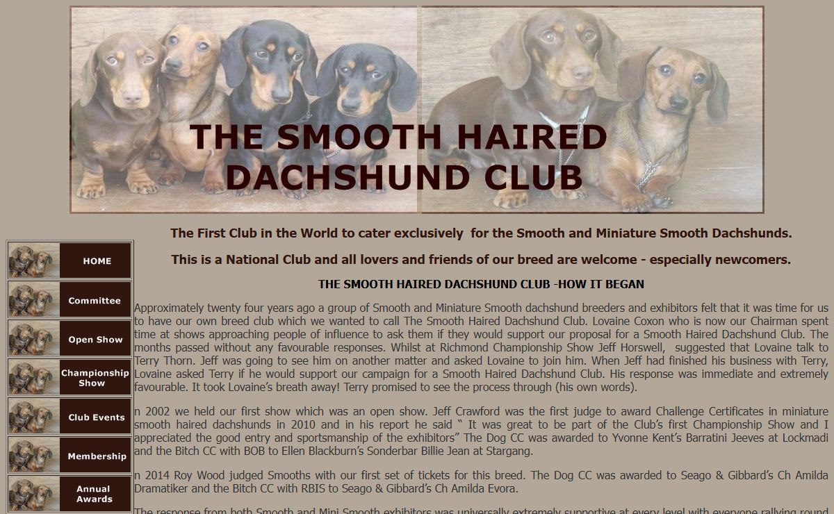 Smooth Haired Dachshund Club
