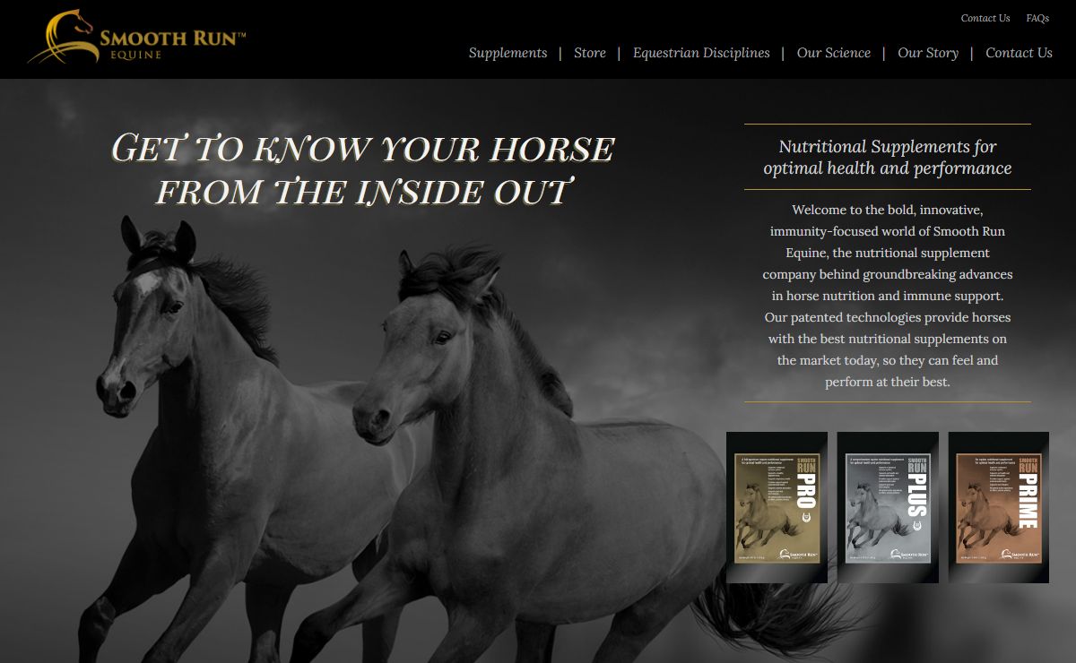 Smooth Run Equine all natural nutritional horse supplements