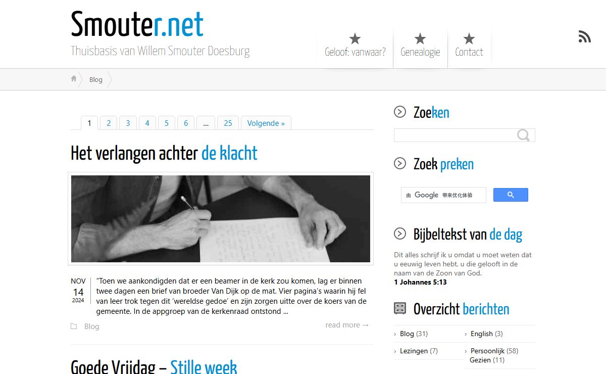 Smouter.net ← Thuisbasis van Willem Smouter Doesburg