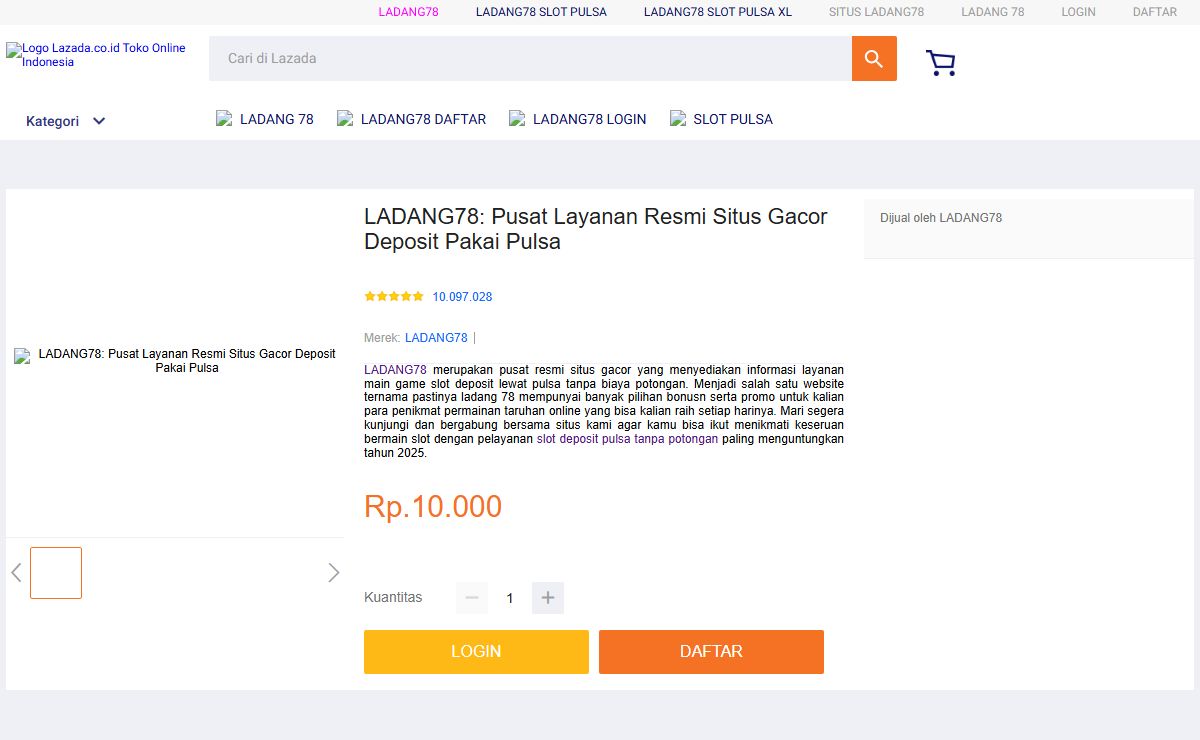 LADANG78: Pusat Layanan Resmi Situs Gacor Deposit Pakai Pulsa