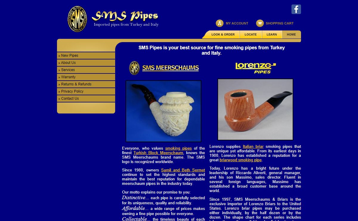SMS Pipes - Smoking Pipe - Imported Pipes from Turkey and Italy