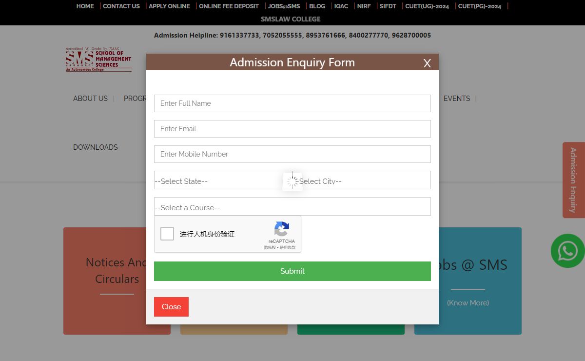 SMS-VARANASI | SCHOOL OF MANAGEMENT SCIENCES