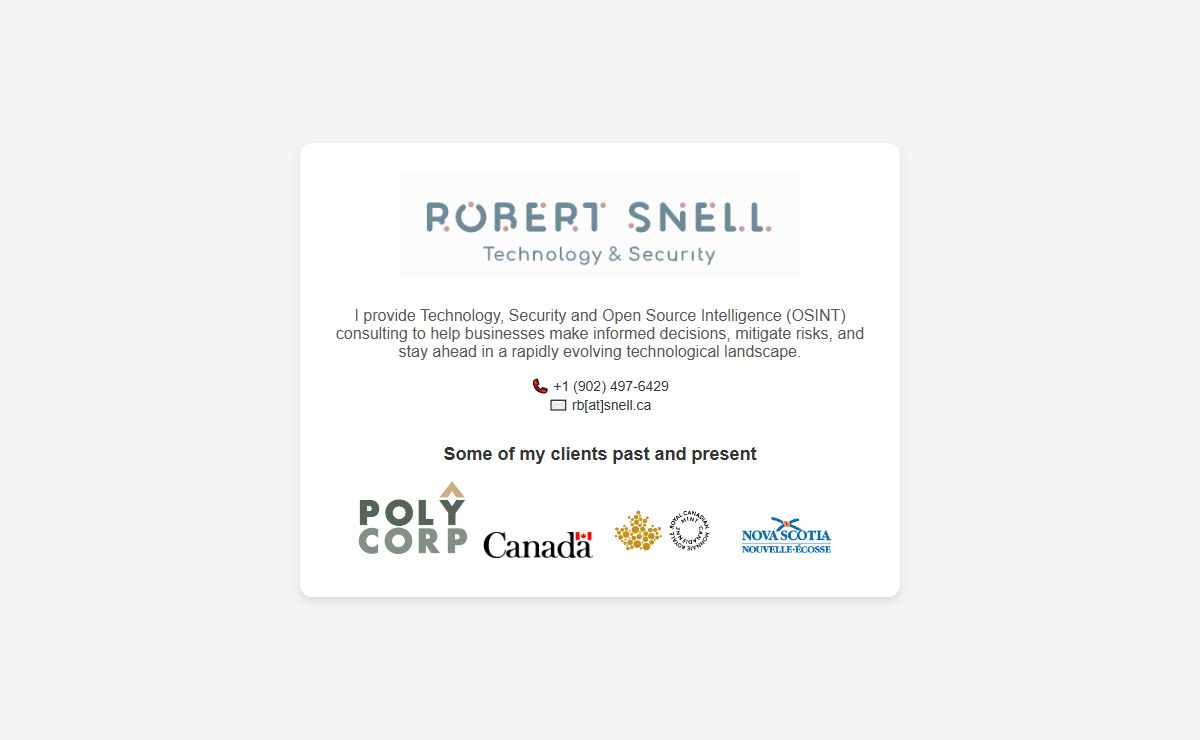 Technology Consulting & Open Source Intelligence (OSINT) Services