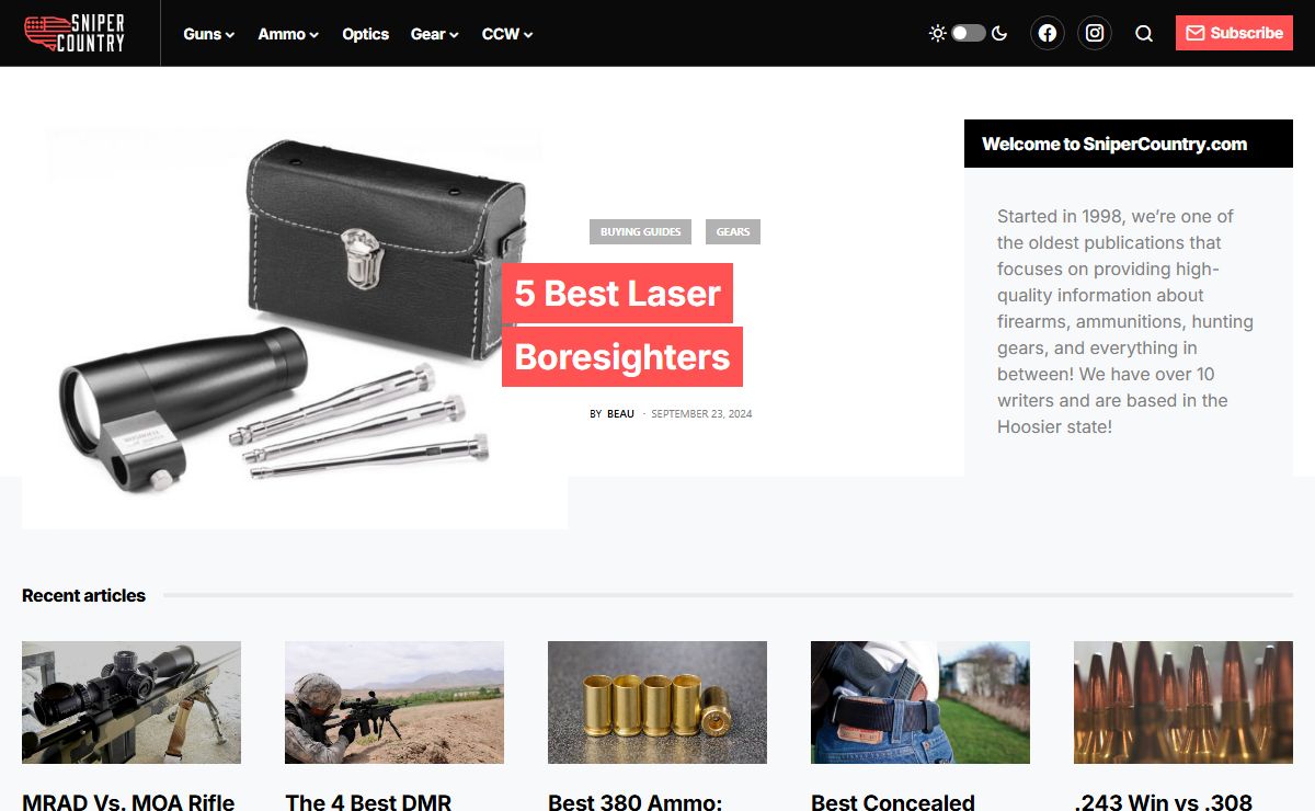 SniperCountry - Your One-Stop Shop for Firearm Reviews, Guides & News