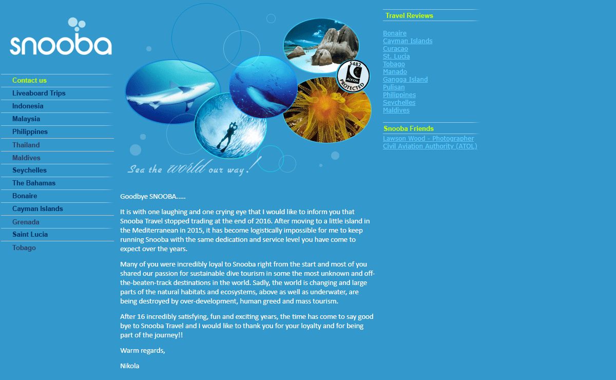 Snooba Travel - scuba diving holidays worldwide