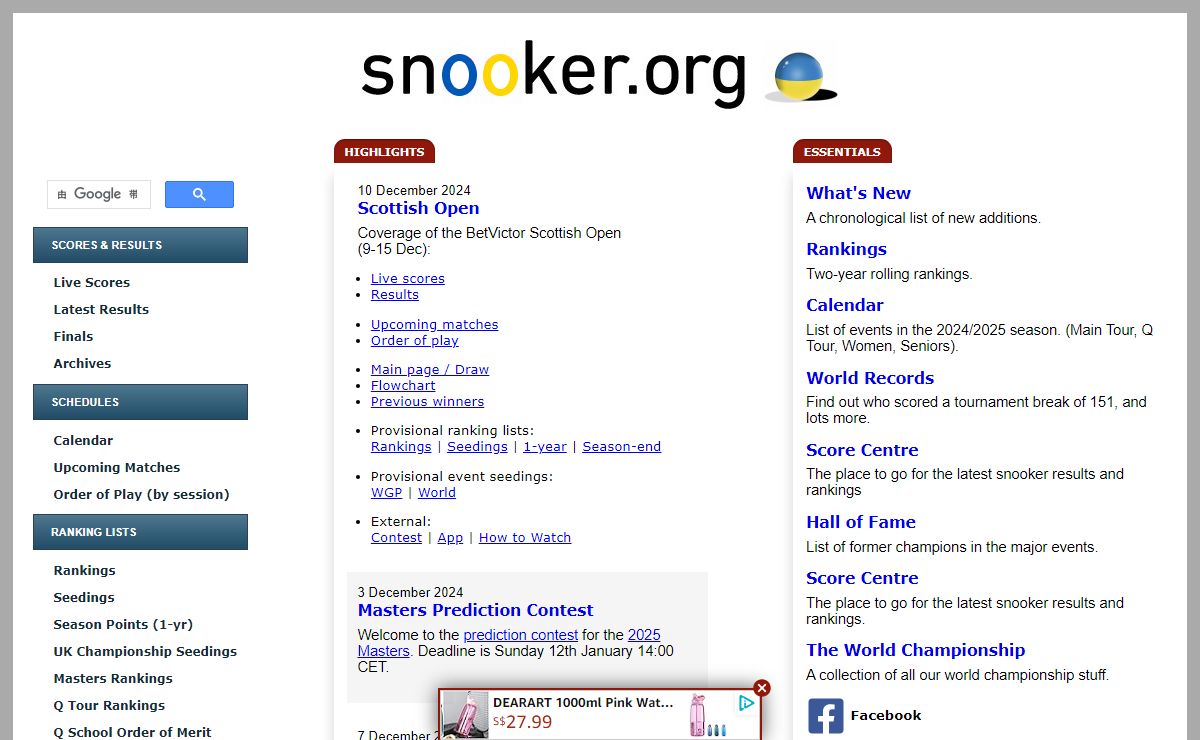 Snooker.org