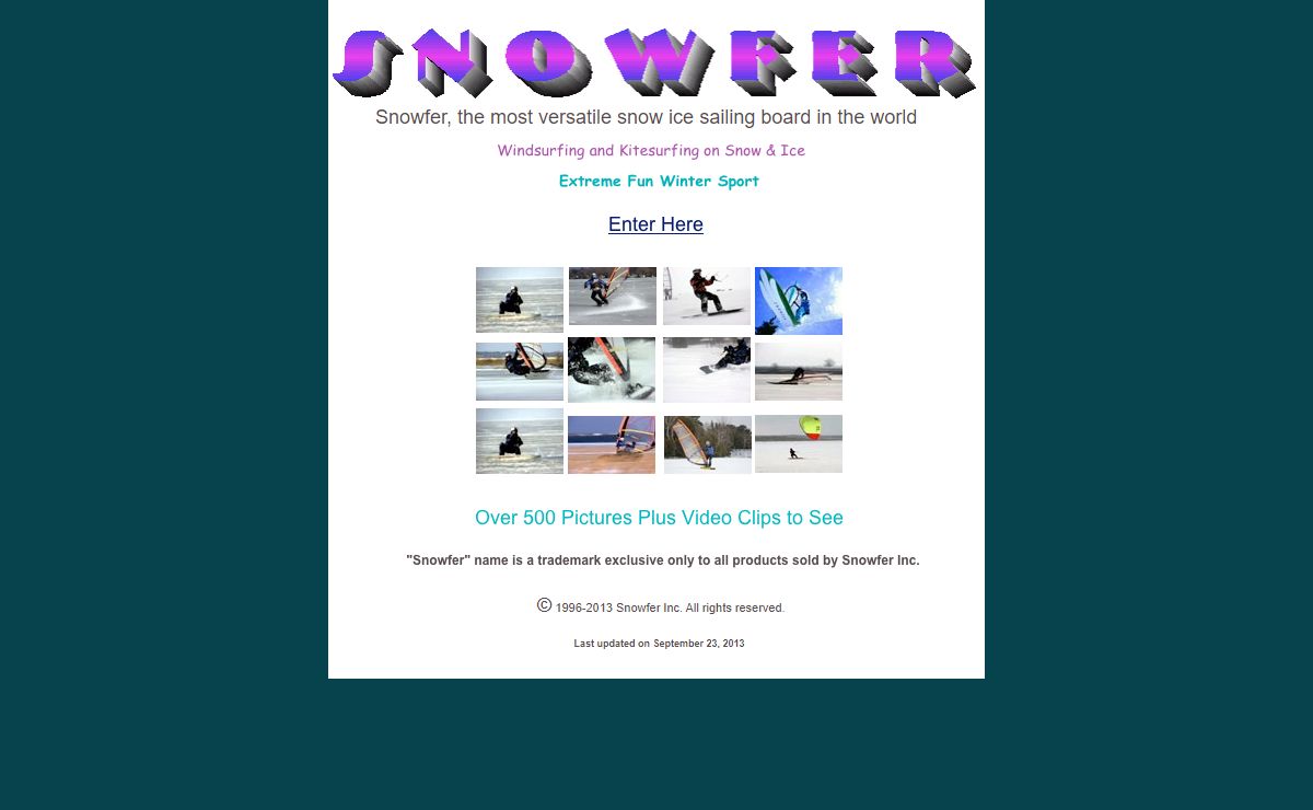 Snowfer, the most versatile snow ice sailing board in the world