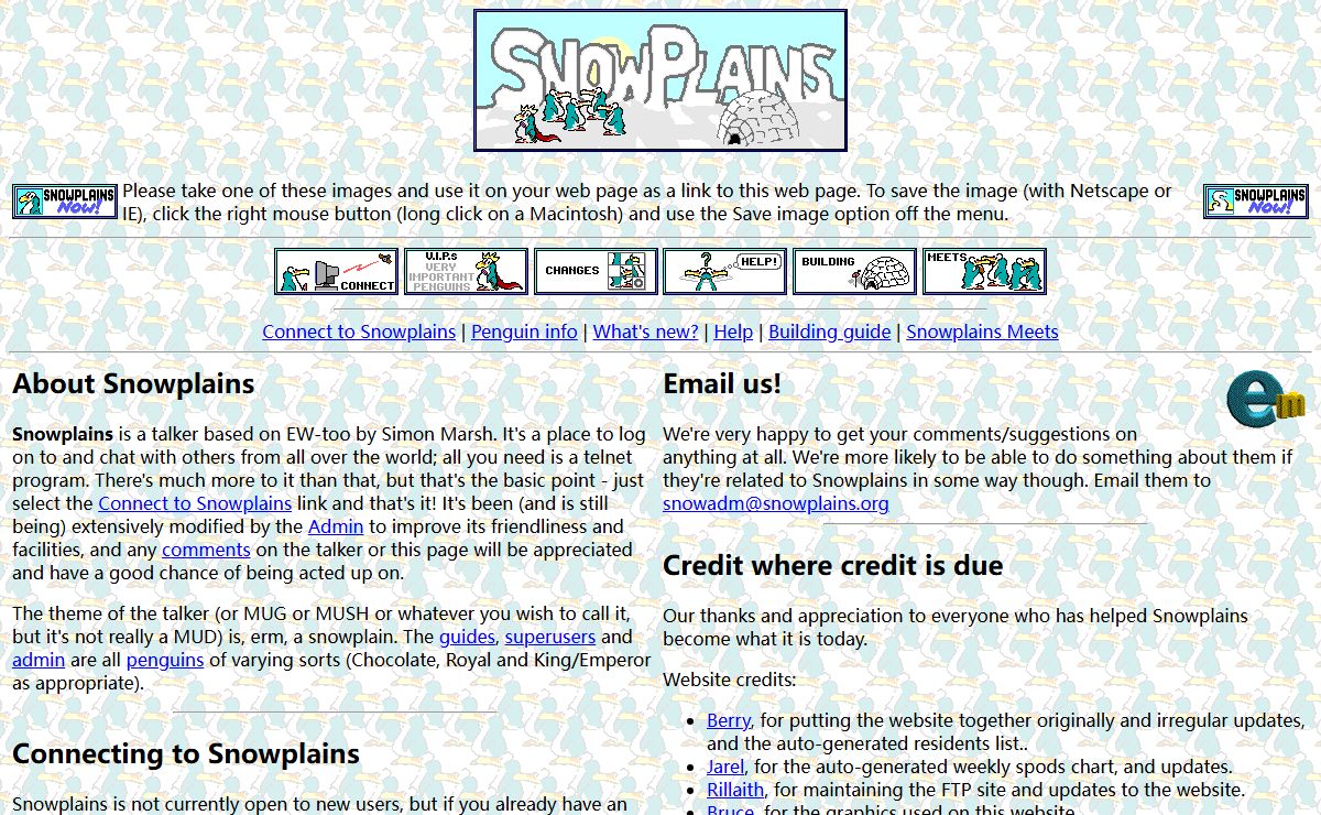 Snowplains Website