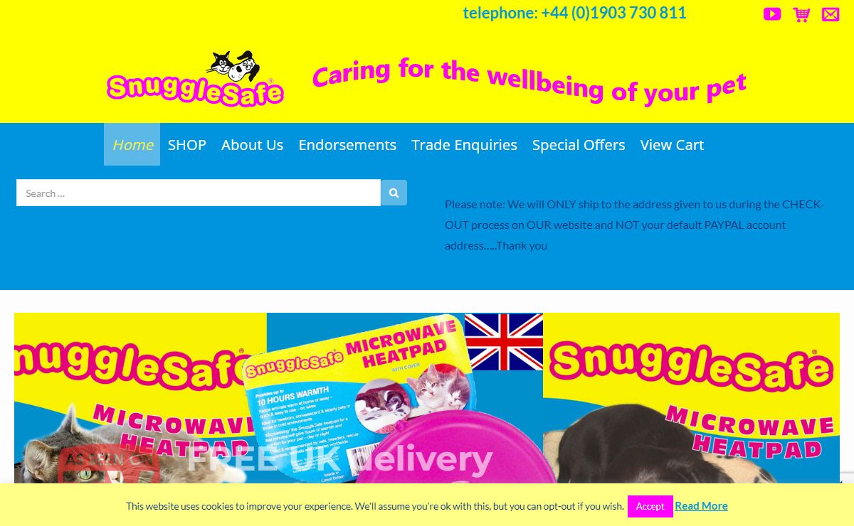 SnuggleSafe - Pet Shop Online Pet Store and shop for the ENERGY SAVING SnuggleSafe® heatpad SnuggleSafe