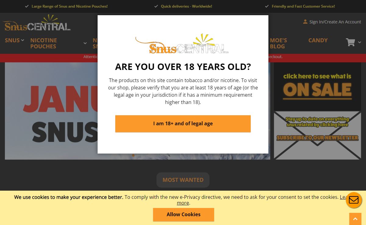 Buy Swedish Snus at the lowest price - SnusCentral