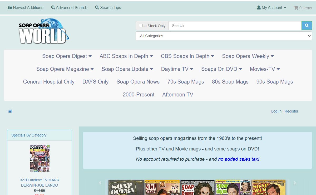 Back Issues Of Soap Opera Magazines | Soap Opera World