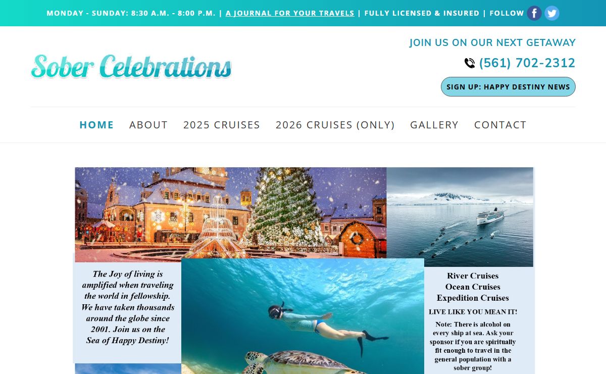 Sober Vacations | Sober Celebrations