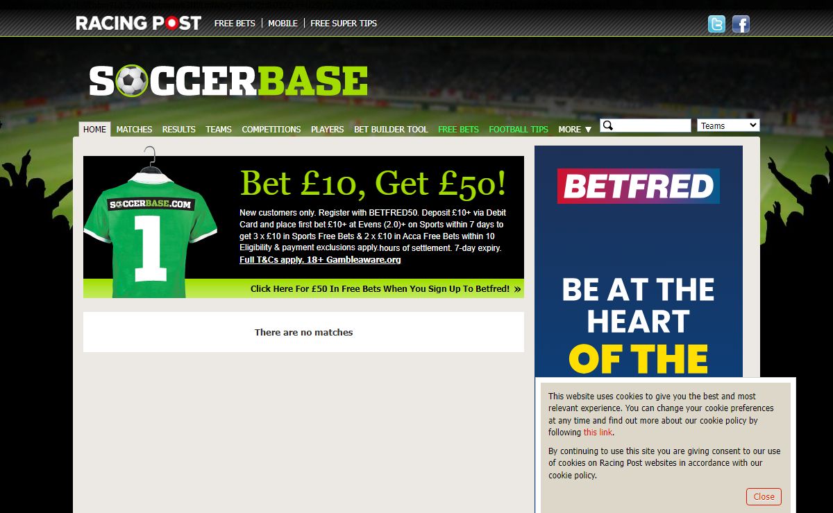 Football Betting | Place Your Football Bet Today | Soccer Base