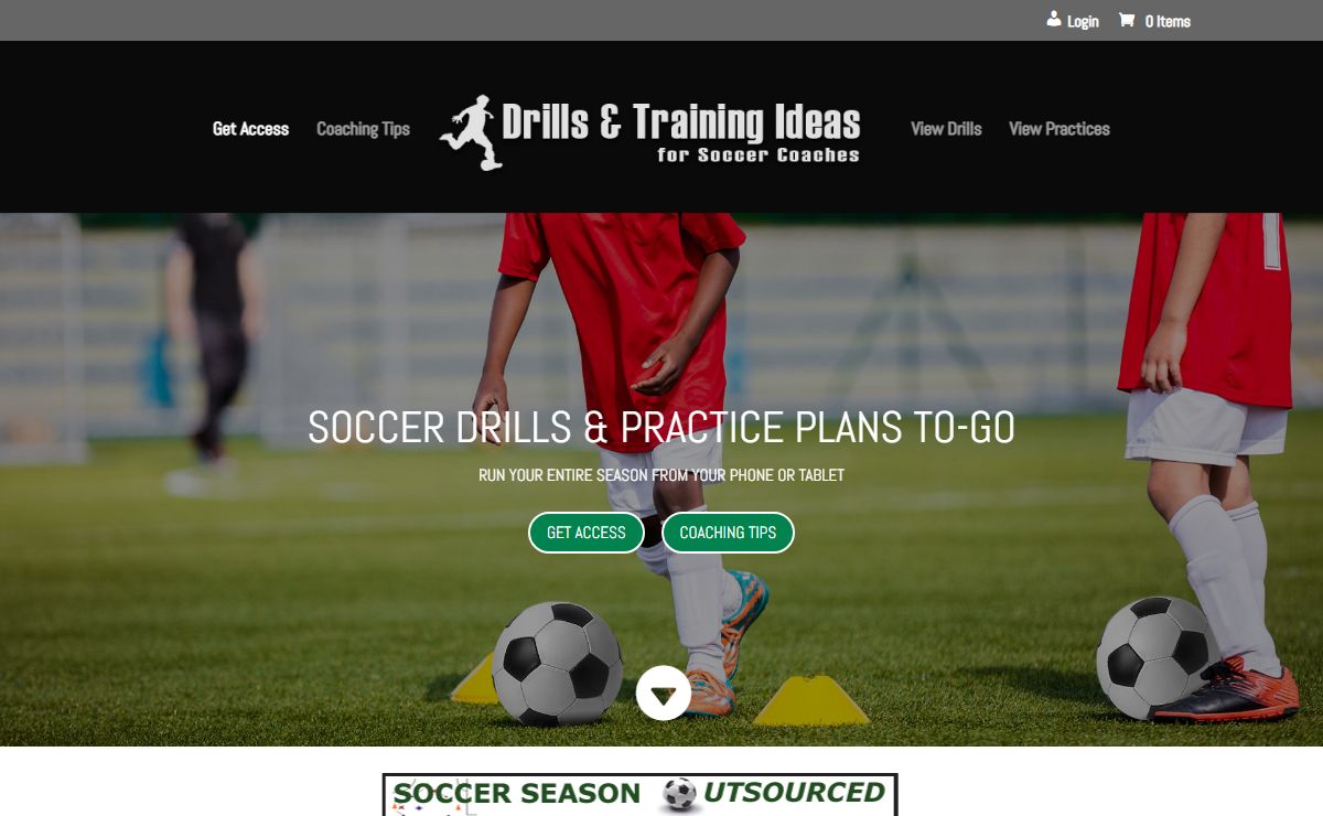 Soccer Drills - Practice Plans - Phone & Tablet Friendly - Soccer Coaching Helper