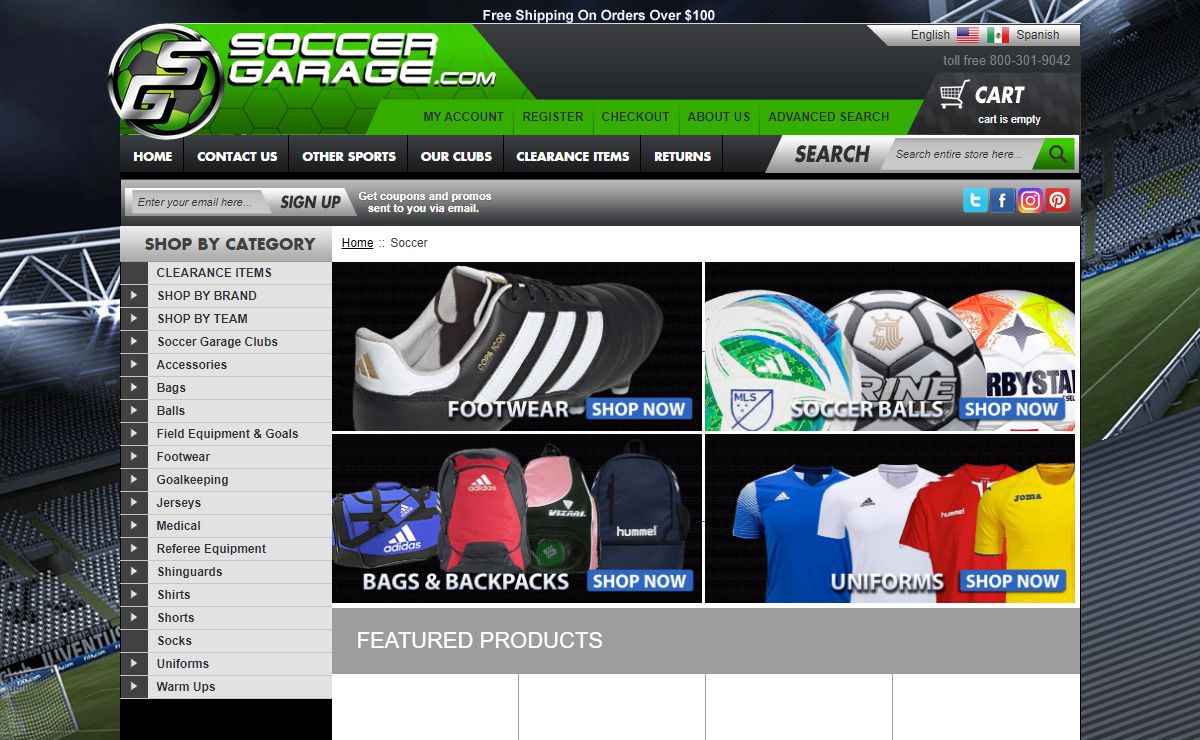 Soccer Store | Soccer Shop | Soccer Apparel | SoccerGarage.com