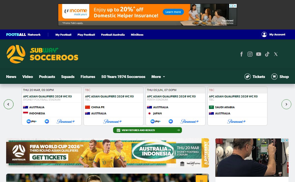 Socceroos | Home of the Australian Men's National Football Team