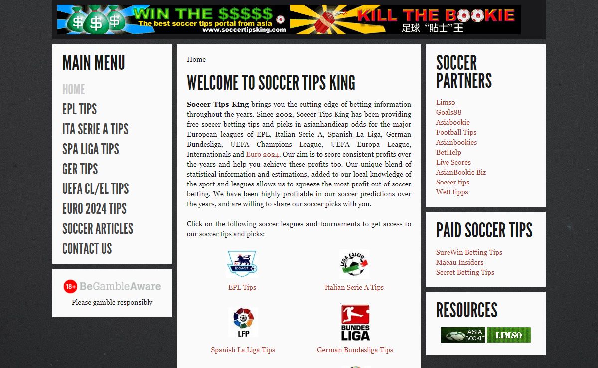 SoccerTipsKing. Soccer Betting Tips, Soccer Picks and Soccer Predictions - SoccerTipsKing