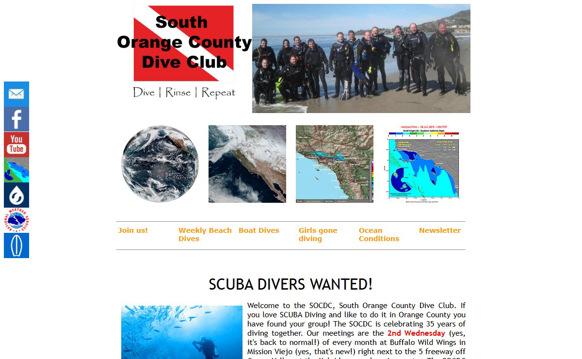 South Orange County Dive Club, Laguna Beach SCUBA Diving, Southern California Scuba Diving, SOCDC