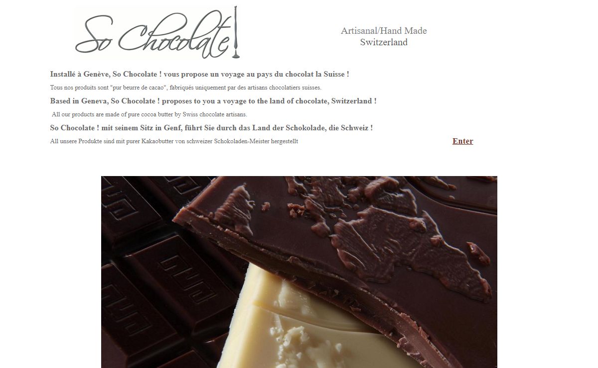 So Chocolate - Enter