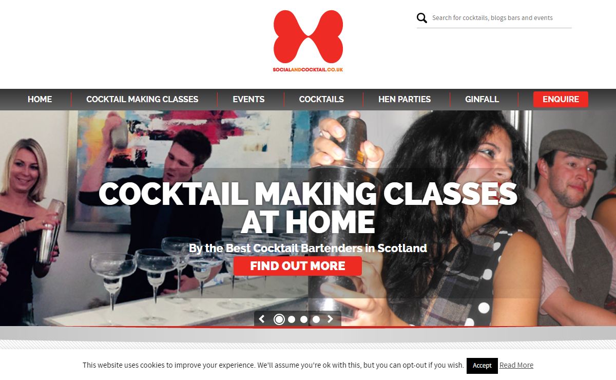 Mobile Cocktail Bar Hire in Scotland | Cocktail Making Classes