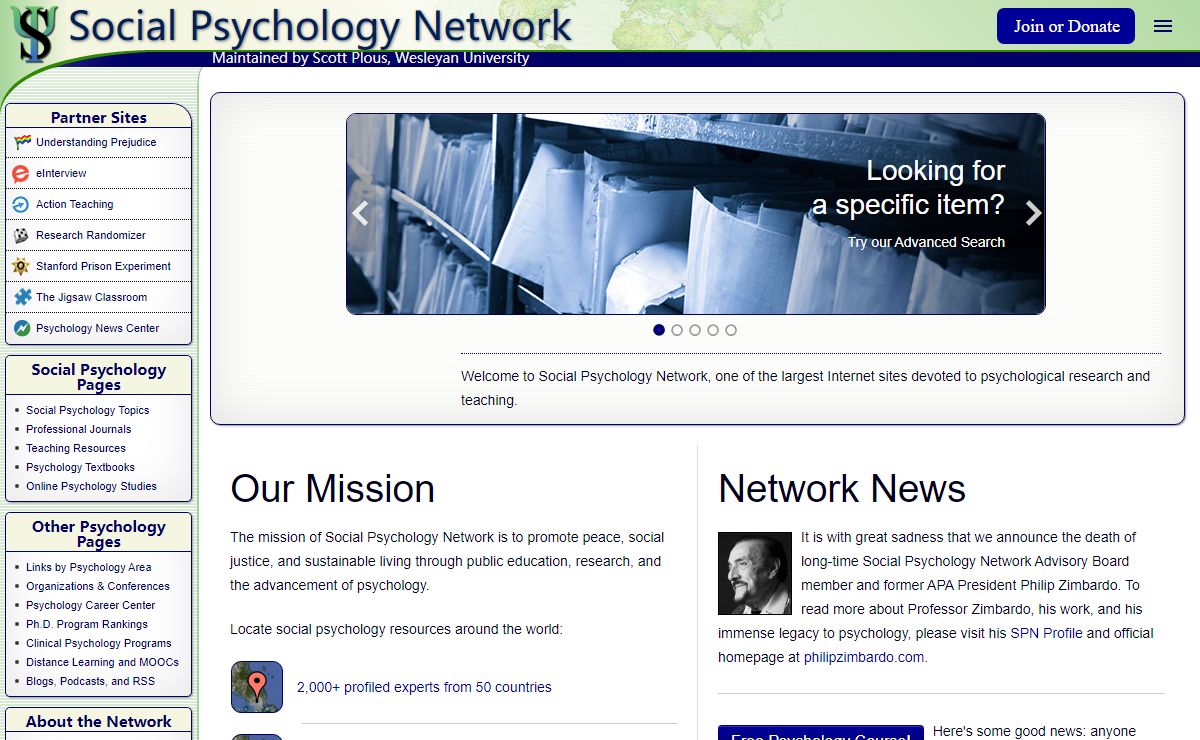 Social Psychology Network