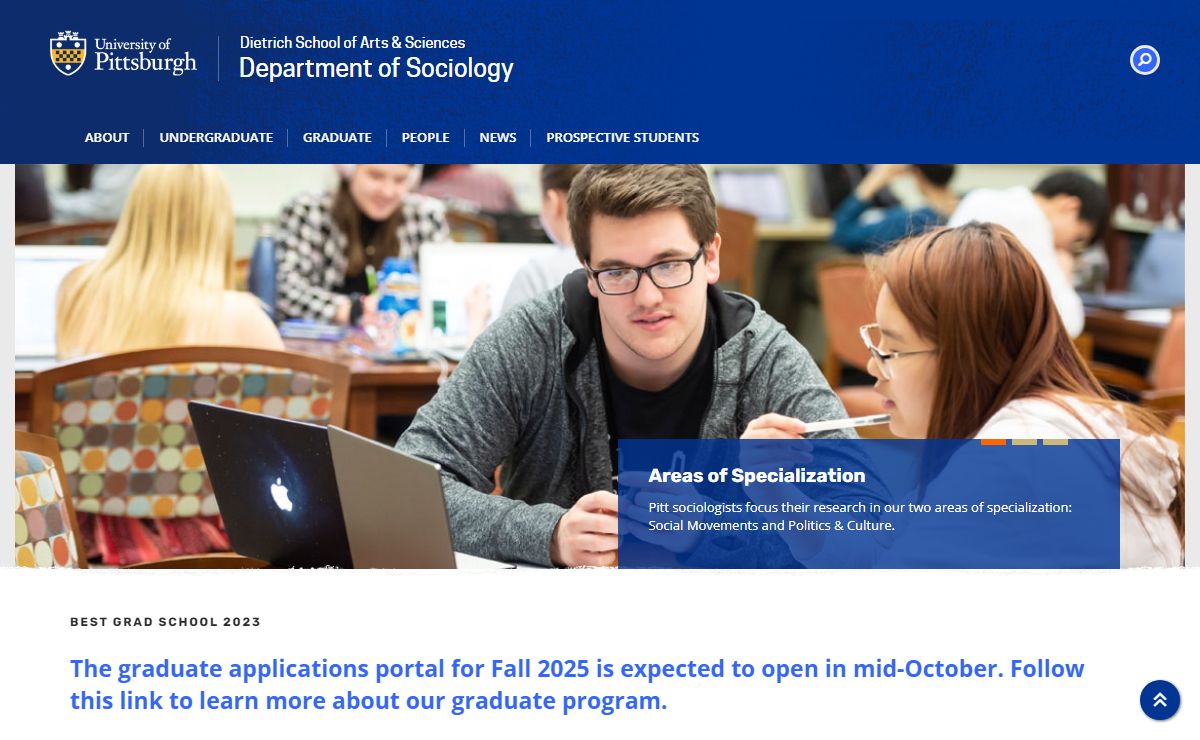Department of Sociology | University of Pittsburgh