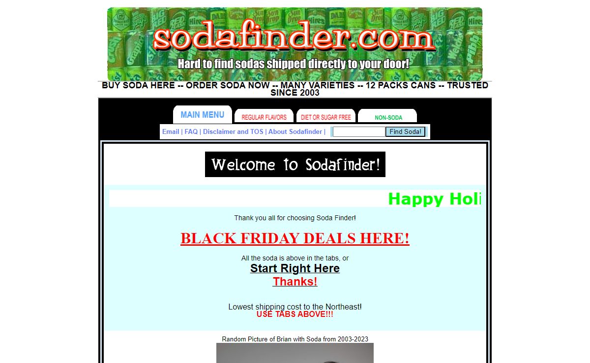 Soda Finder -- Soda Shipped Directly to Your Door --