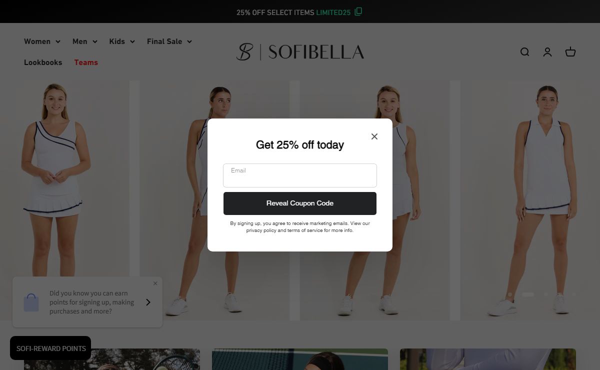 Sofibella Wear - Tennis and Golf Apparel