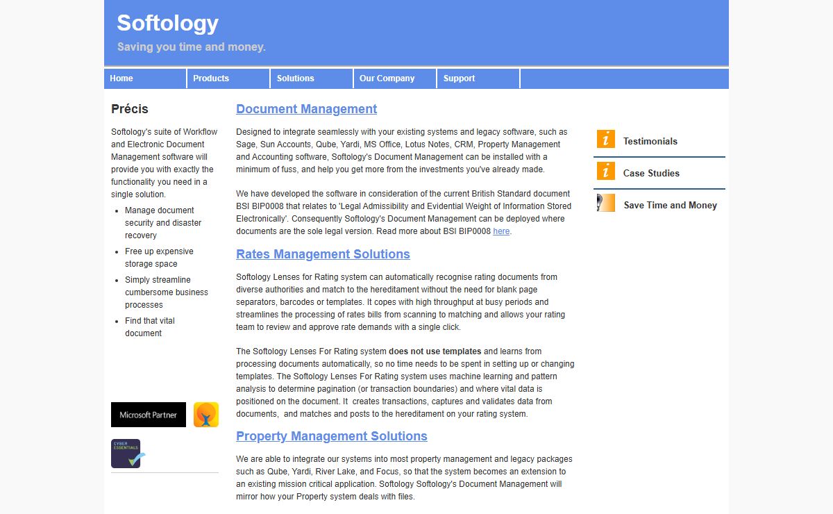 Document Management and Workflow Expertise | Softology