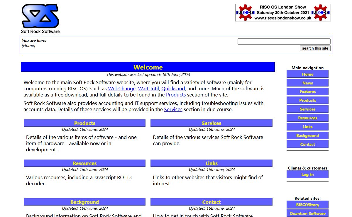Soft Rock Software - Welcome