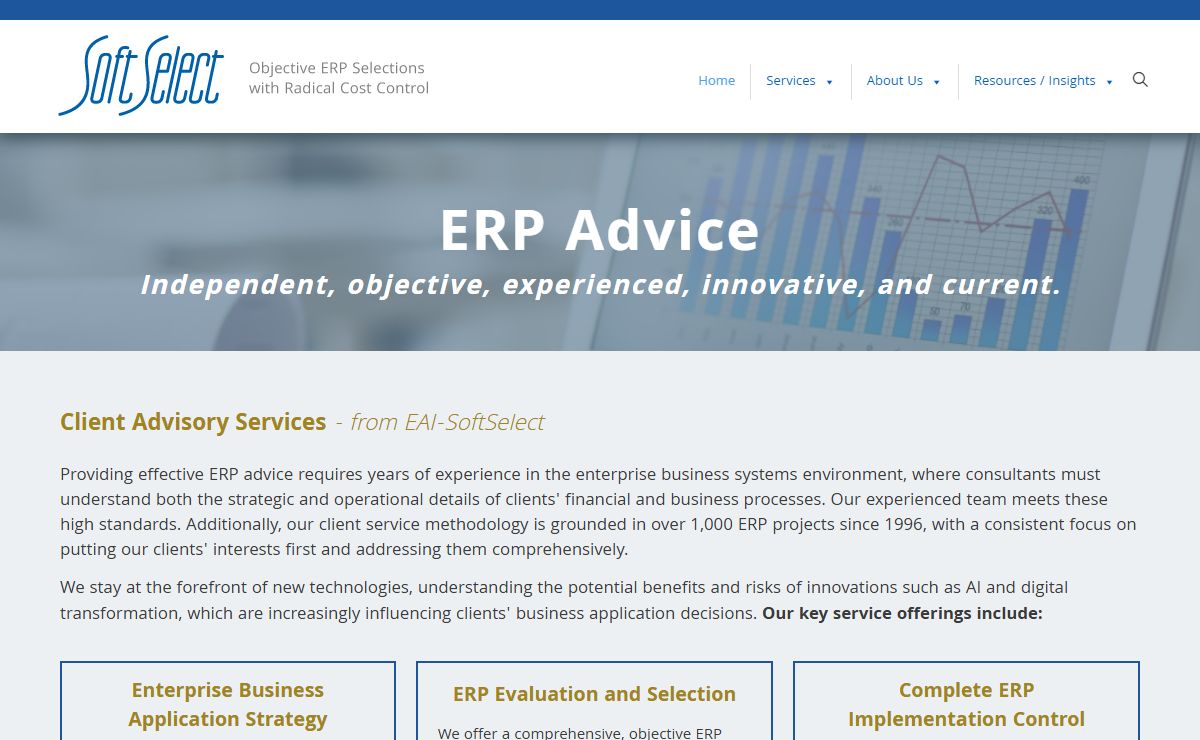 Experienced ERP Advice - ERP Project Cost and Risk Control for buyers