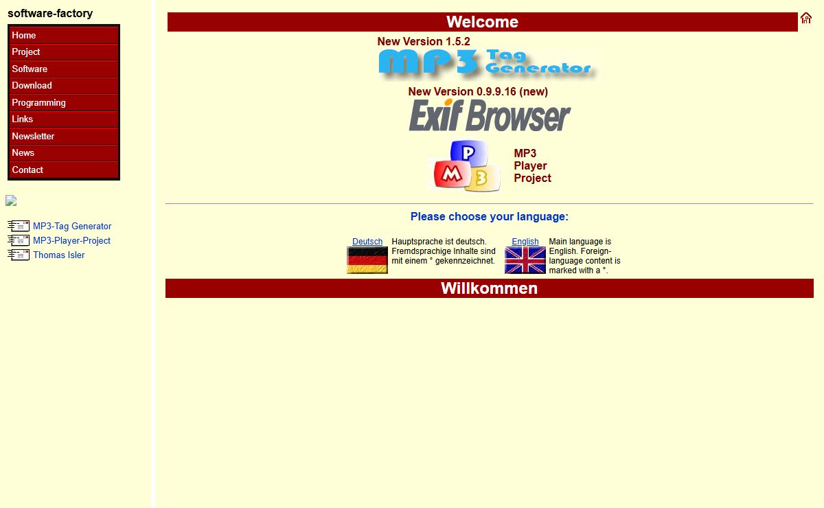 software-factory - The home of MP3-Tag Generator