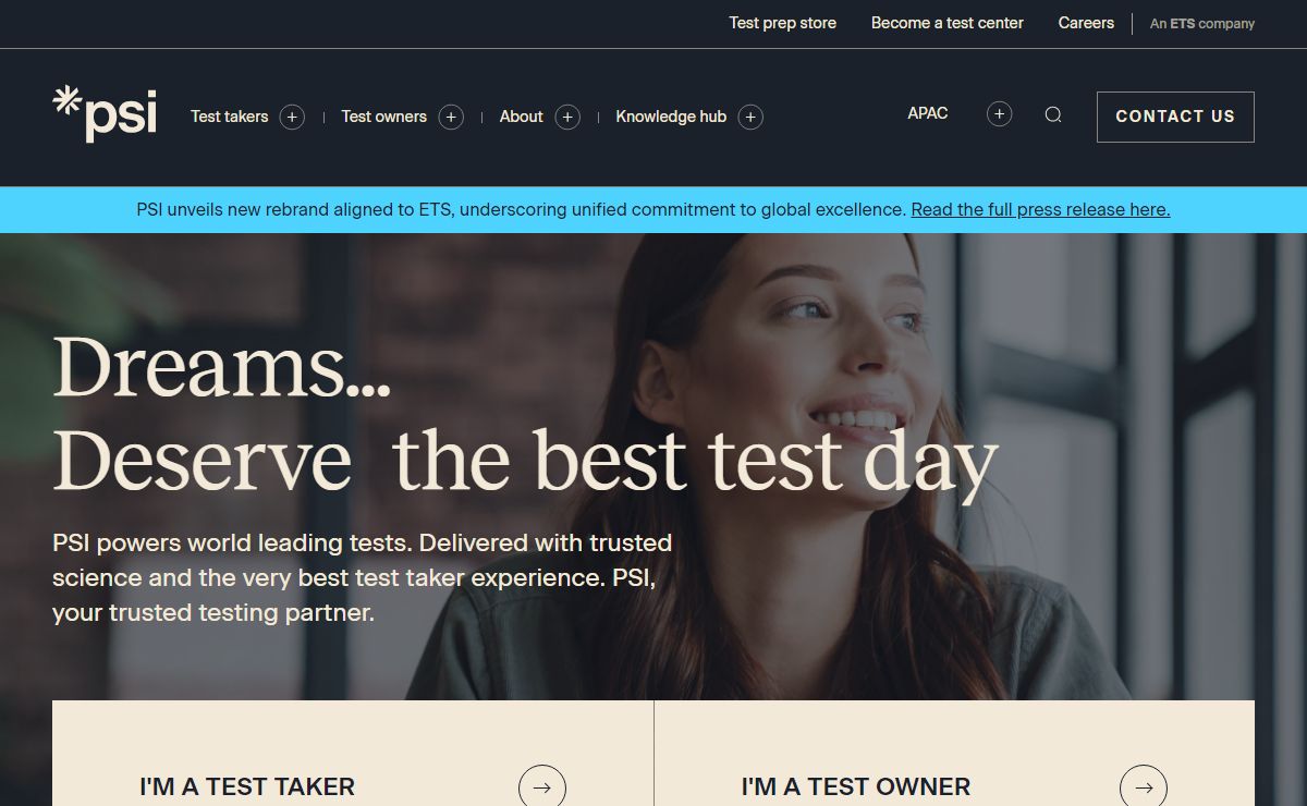 PSI | Test development, multi-modal delivery & security