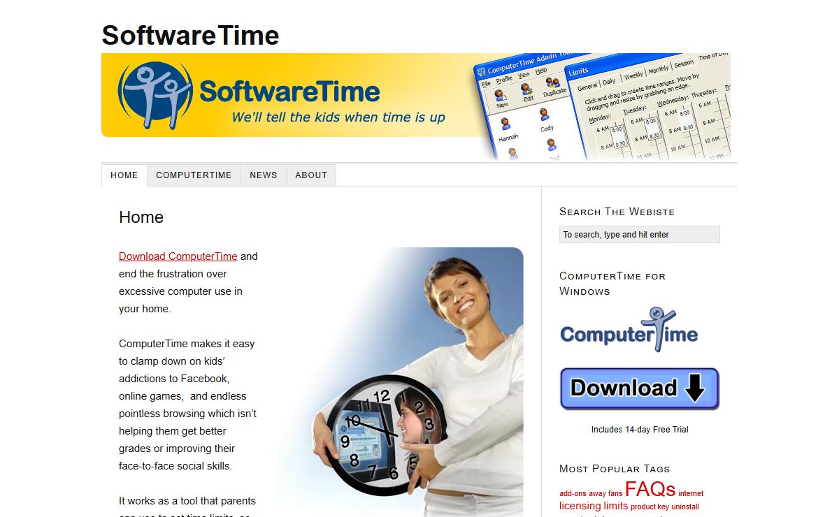 SoftwareTime — We Tell the Kids When Time is Up.