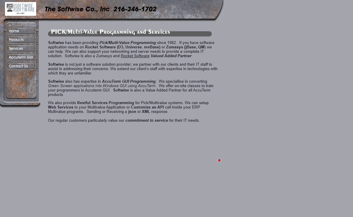 Pick/Mutivalue Programming Services