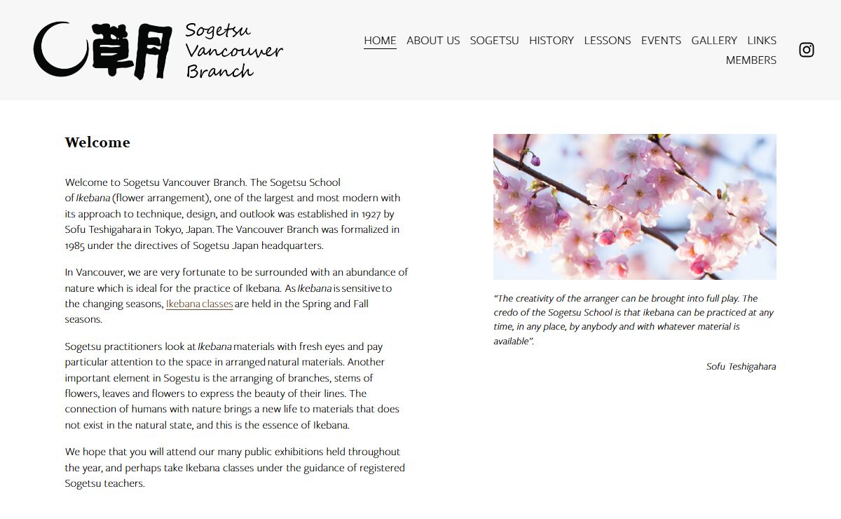 Sogetsu Vancouver Branch