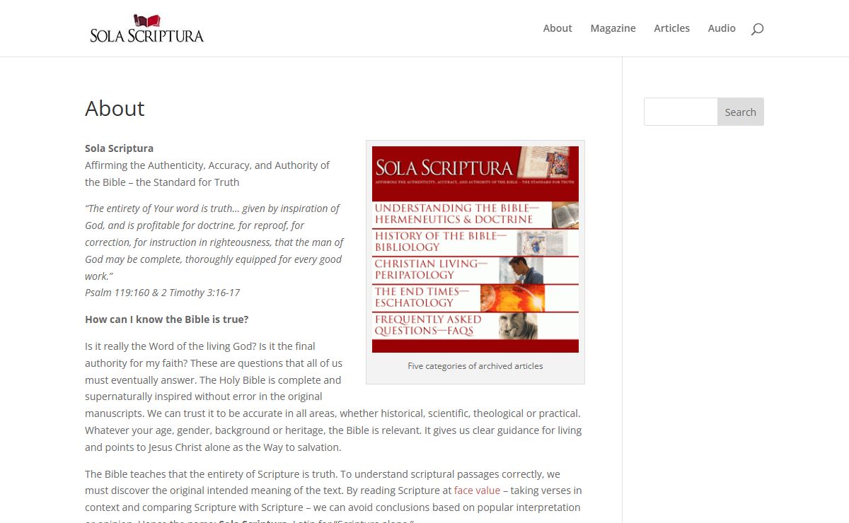 Sola Scriptura | Affirming the Authenticity, Accuracy, and Authority of the Bible – the Standard for Truth