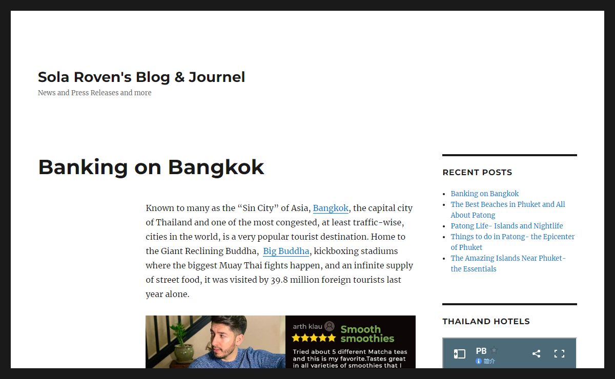Sola Roven's Blog & Journel – News and Press Releases and more